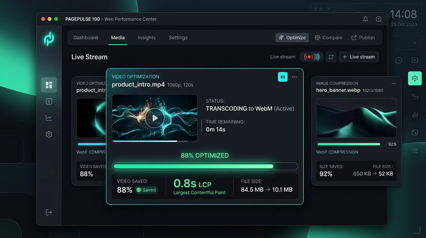 PagePulse 100 Desktop Suite Interface